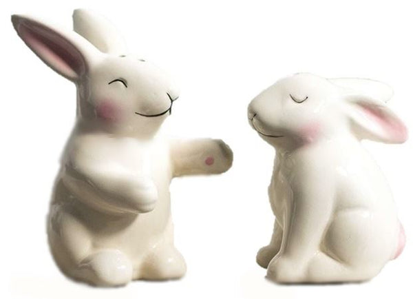 RABBIT SALT & PEPPER POTS. EA0325